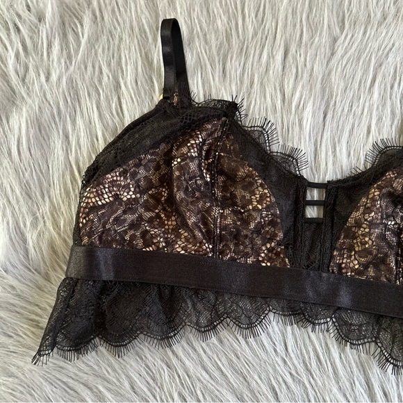 Sofia Intimates By Sofia Vergara Lace & Satin Bralette Womens Size Medium Bra - Picture 3 of 6